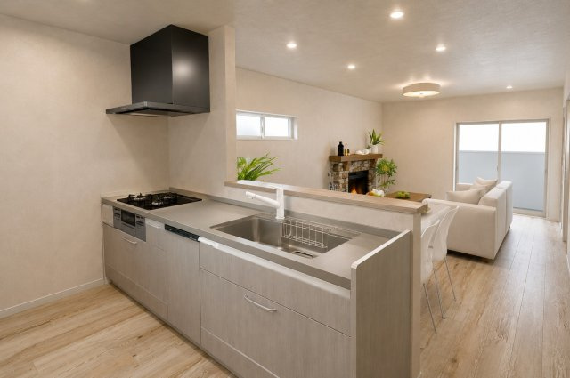 南庄所町の完成予想図|―キッチンパース― 新築参考プラン2215万円、建物面積85.86m2