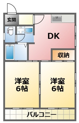 メゾン東町Ⅱの間取り