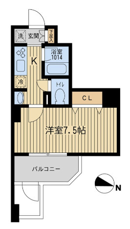 KDXレジデンス幡ヶ谷の間取り