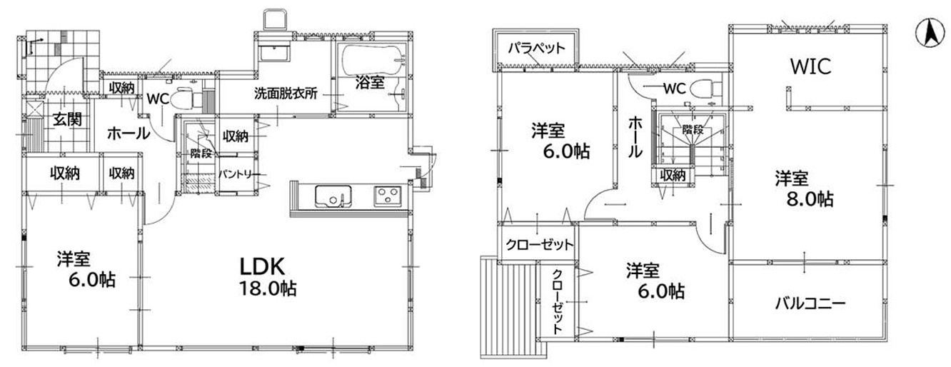 田川市宮尾町2期　新築戸建ての間取り|約18帖の広々リビング♪