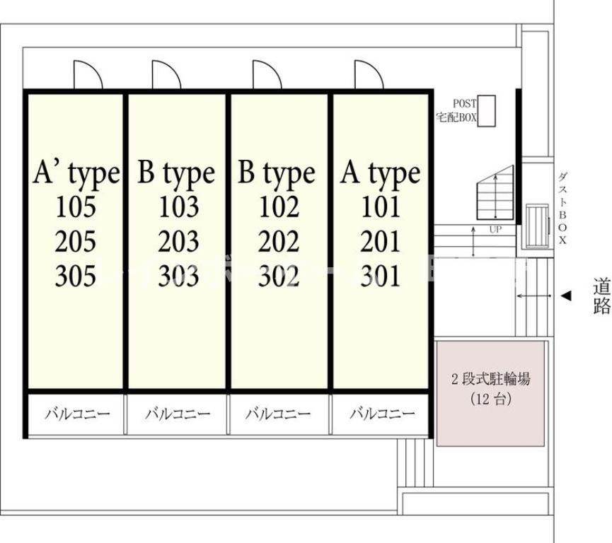 リブリ・南町２※初期費用分割後払いサービス利用可能物件の区画図