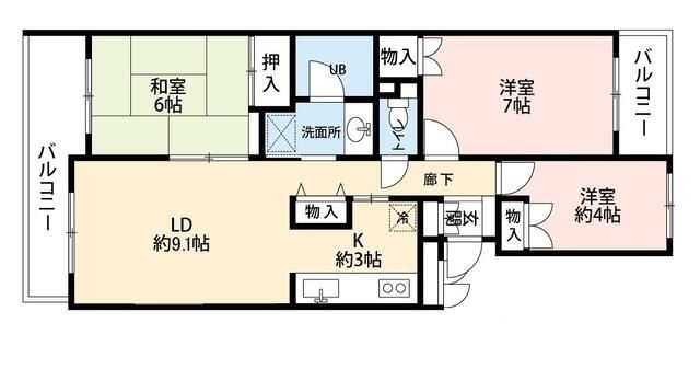 大和市林間２丁目の賃貸マンション
