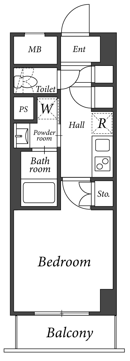 ADW Residence 西新宿の間取り