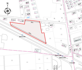 【間取り】 | 那須塩原市下永田5丁目 事業用貸地（開発造成後に引渡し）