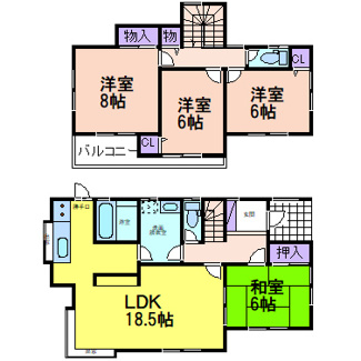 【間取り】 | KEM鹿沼市松原1期　中古戸建