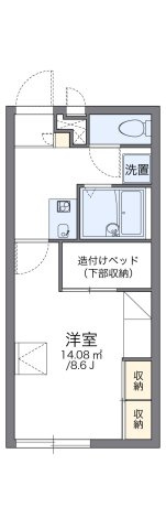 レオパレスラ・フォーレⅠの間取り|代表的な間取のため実際の間取とは異なる場合があります