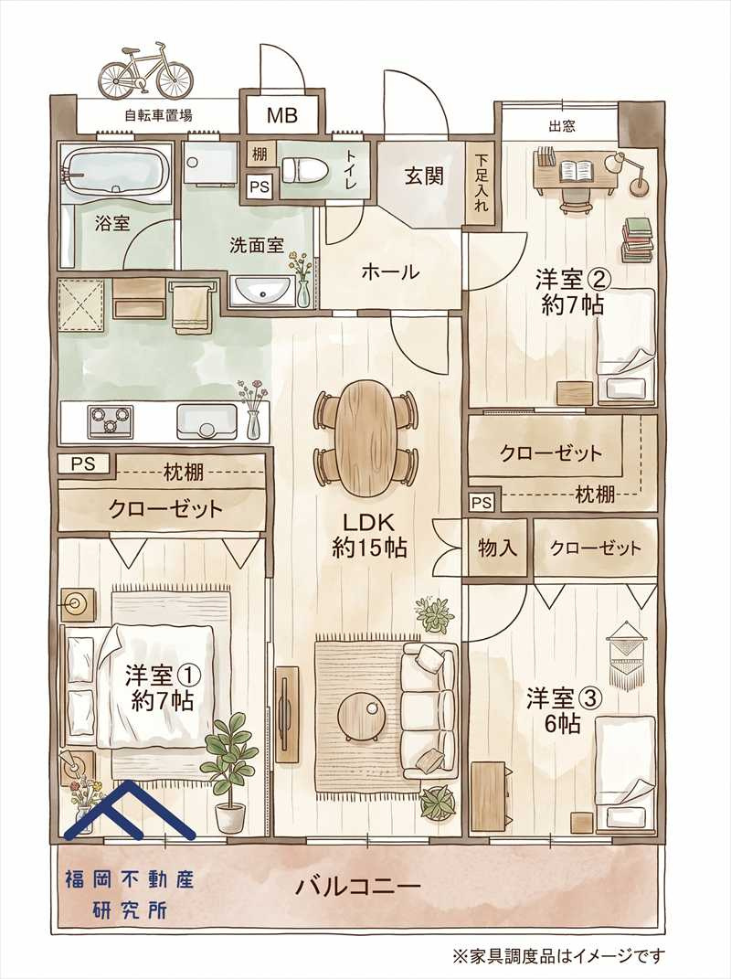 コアマンション城南ネクステージの間取り