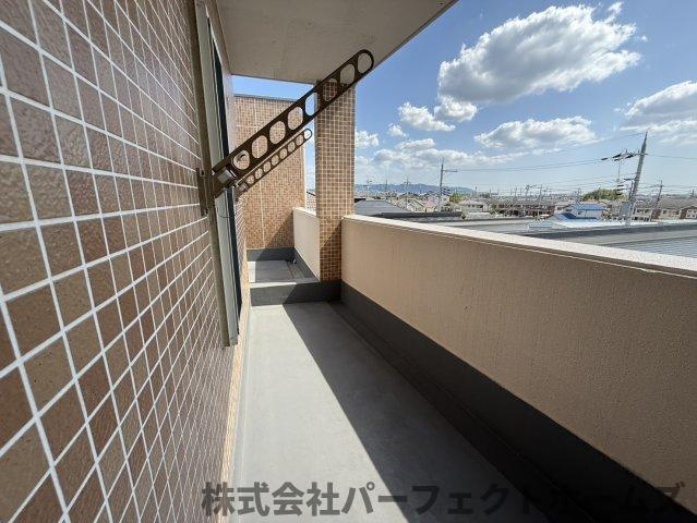 シティフラッツ交野のバルコニー|陽当たり良好なバルコニーです