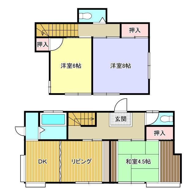 西条市喜多川217-2　中古戸建の間取り