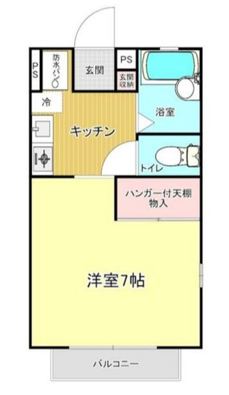 【間取り】 | 一人暮らしにぴったりの1Kの間取りです！