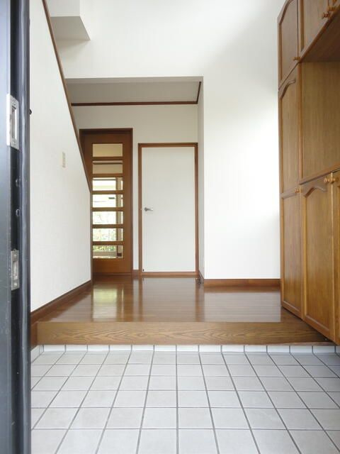 ゆりが丘貸家の玄関