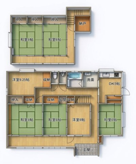 【間取り】 | 向陽町　貸戸建住宅