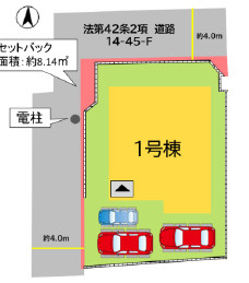 宗像市東郷5丁目1期の区画図