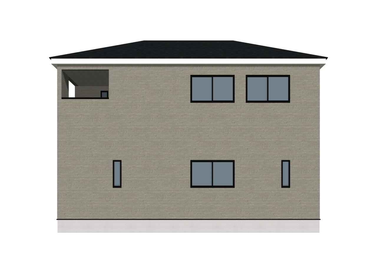 高知市針木東町　第1・2号棟 新築戸建ての外観パース|外観パースです