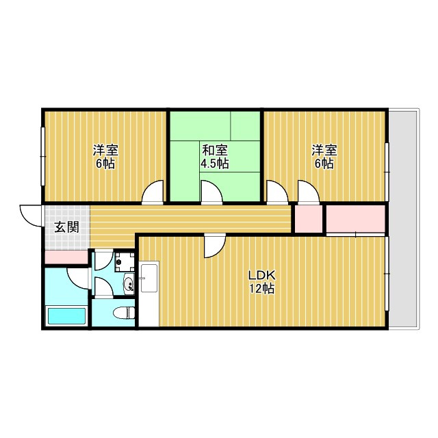 コーポマサの間取り