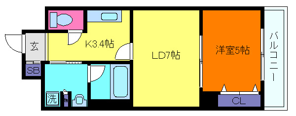 LAFFICE住吉本町の間取り