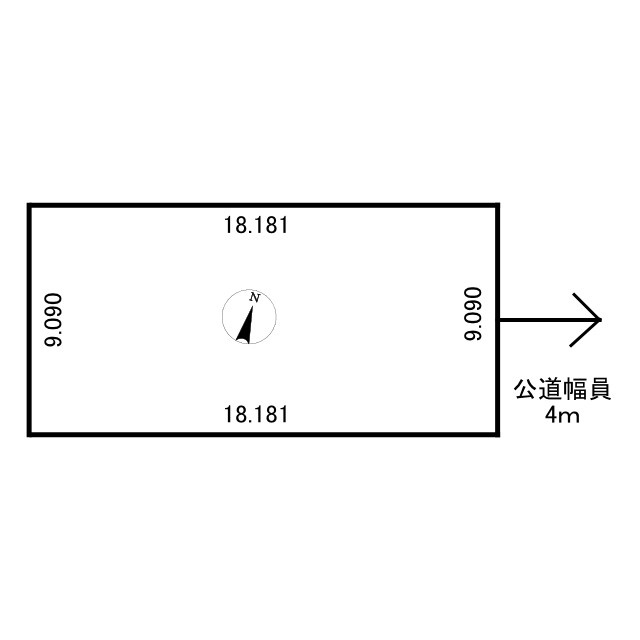 春採5丁目　広さ49坪売地の土地図