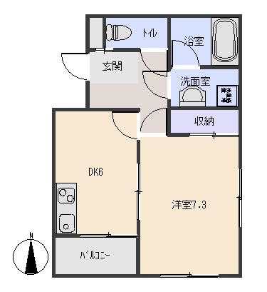 マンションアサイの間取り