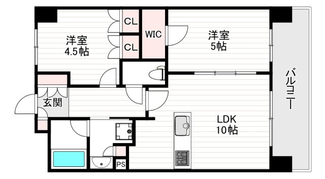 SK RESIDENCES SHINSAIBASHIの間取り