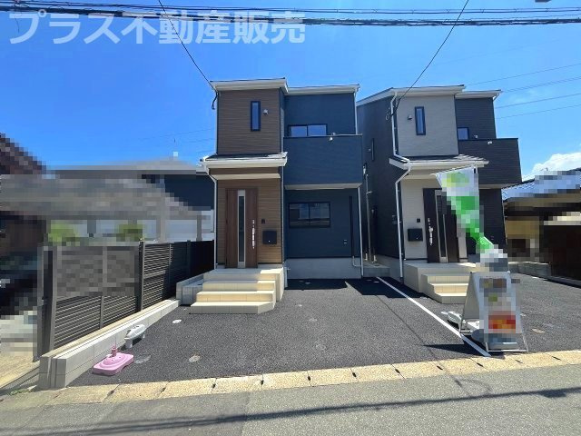 【外観】 | 糟屋郡粕屋町阿恵第1　1号棟（全2棟）【仲介手数料無料・0円】 | 現地写真。プラス不動産販売なら、現場の全ての棟をまとめてご見学頂けます。