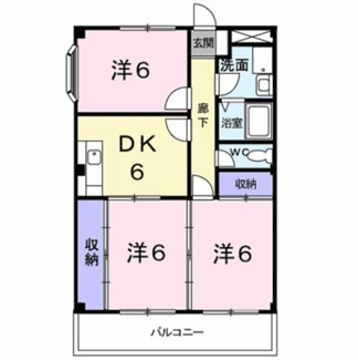 【間取り】 | パレ　アンソレイエ