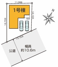 狭山市中新田　新築分譲　西武新宿線『南大塚駅』徒歩35分　【堀兼小学区】の区画図