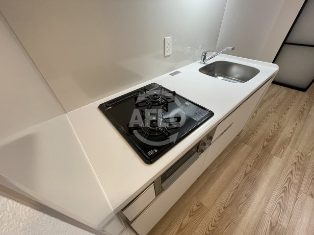 クロスレジデンス阿波座のキッチン|アーバネックス阿波座駅前　２口ガスコンロ