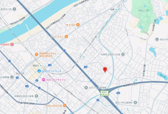 加古川市加古川町美乃利　土地　3号地の地図