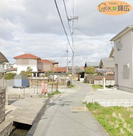 加古川市加古川町美乃利　土地　3号地の前面道路含む現地写真