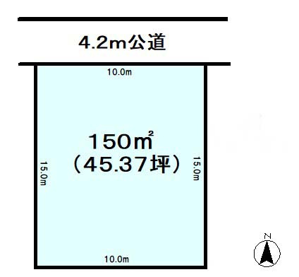 つくば市洞下の土地図