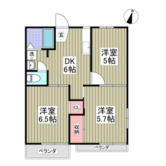 【間取り】 | 富士見コーポB棟