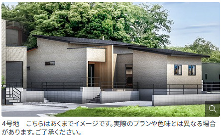 仲介手数料不要　大英産業ヒカリテラス合志北【西合志第一小・西合志中】の外観パース|外観パースです