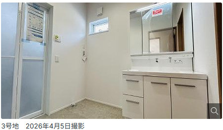 仲介手数料不要　大英産業ヒカリテラス合志北【西合志第一小・西合志中】の独立洗面台
