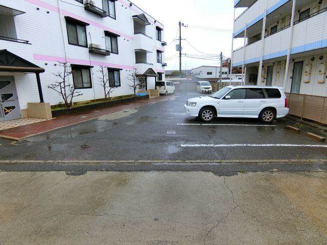 竹城台ハイツＥ棟のバルコニー