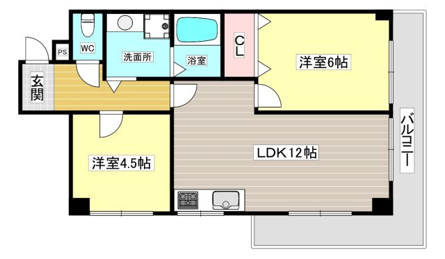 【間取り】 | フェイバリー甲東園Ⅱ