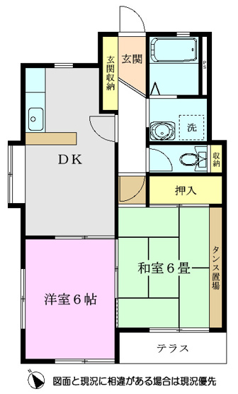 【間取り】 | コンフォート中村Ｃ