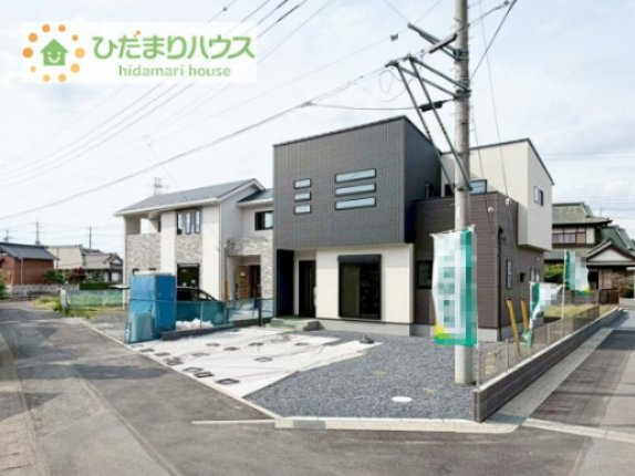 【外観】 | 筑西市乙第1期　新築戸建　2号棟 | デザイナーズのようなお洒落な外観です(^^♪
