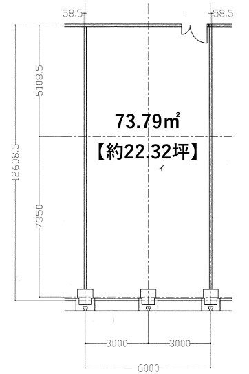 大阪市北区梅田１丁目の事務所の間取り