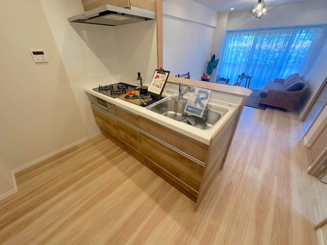 日商岩井北浦和マンション B棟のキッチン|きれいなキッチンです