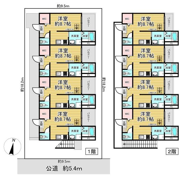 中村区城主町６丁目アパートの間取り|間取図