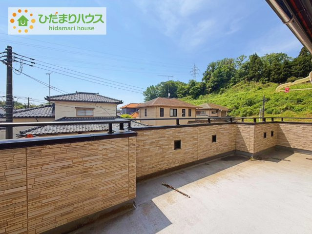 いわき市常磐関船町屋津　中古戸建のバルコニー|あたたかな光が差し込む、南向きの広々バルコニー(#^^#)