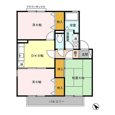 【区画図】 | ビューセントラル　Ｂ