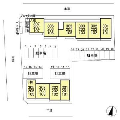 【区画図】 | ボヌール四季　Ⅰ