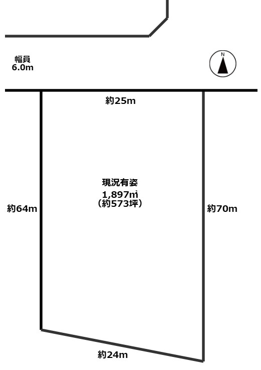 中烏田貸地の間取り