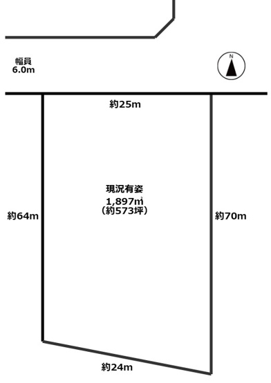 【間取り】 | 中烏田貸地
