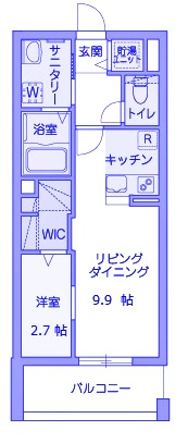 Dix Couleursの間取り