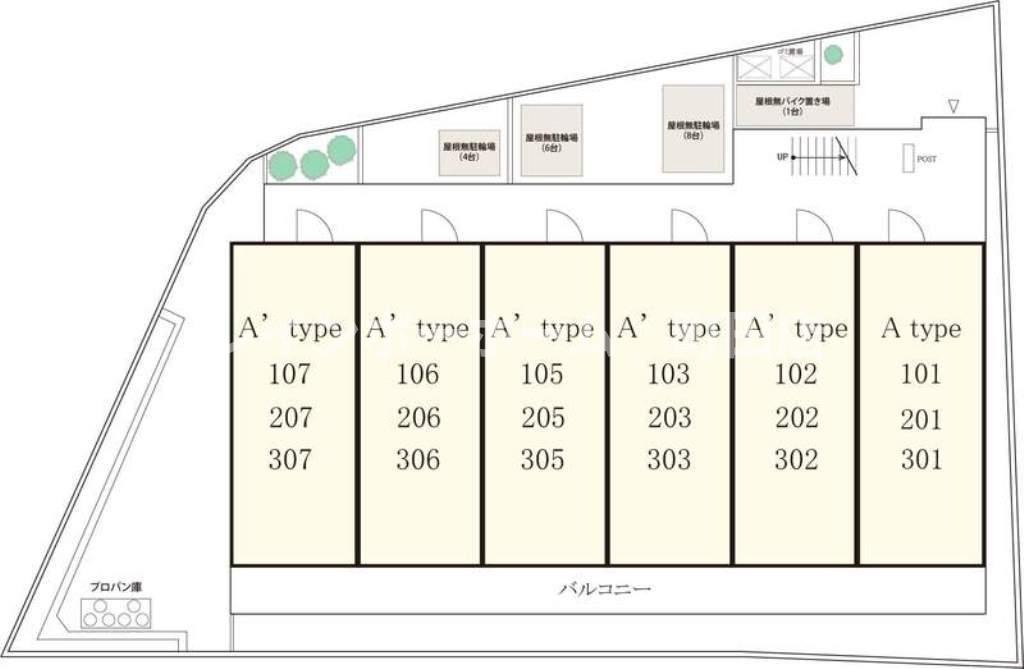 リブリ・Crecia※初期費用分割後払いサービス利用可能物件の区画図