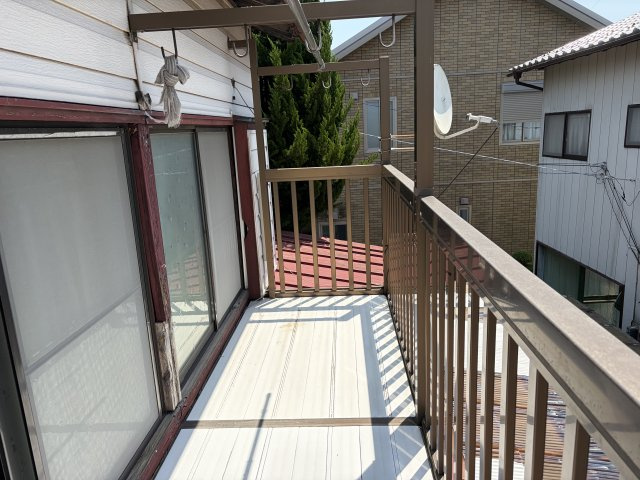 取手市野々井　中古戸建てのバルコニー