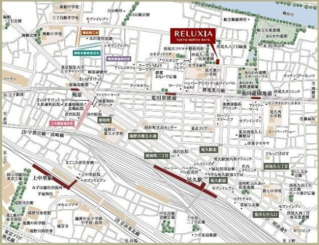 RELUXIA TOKYO NORTH GATEの地図