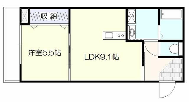 コンフォルト泉中央の間取り